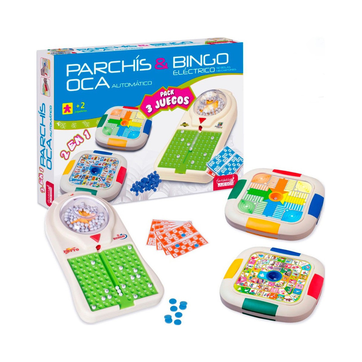 Regalo parchís oca y bingo automático