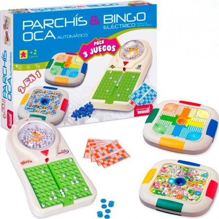 Regalo parchís oca y bingo automático