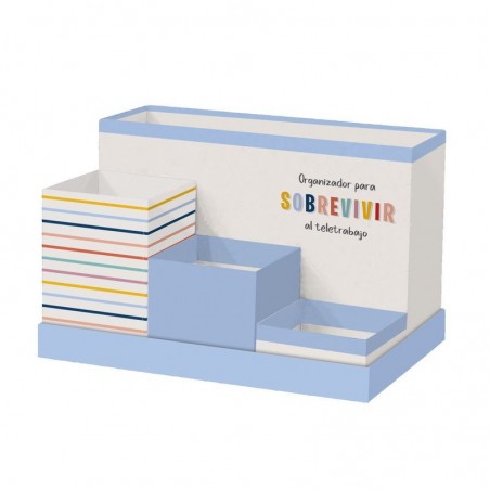 Organizador De Escritorio De Carton, Ideal Teletrabajo