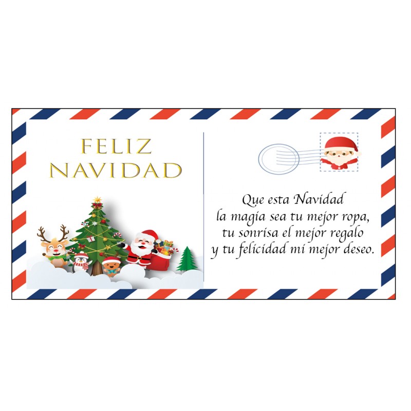 Felicitación postal navidad