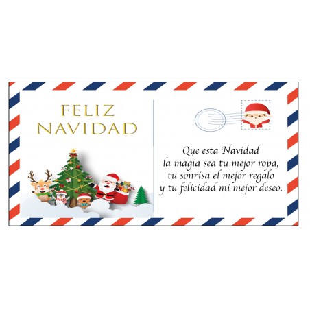 Felicitación postal navidad personalizada