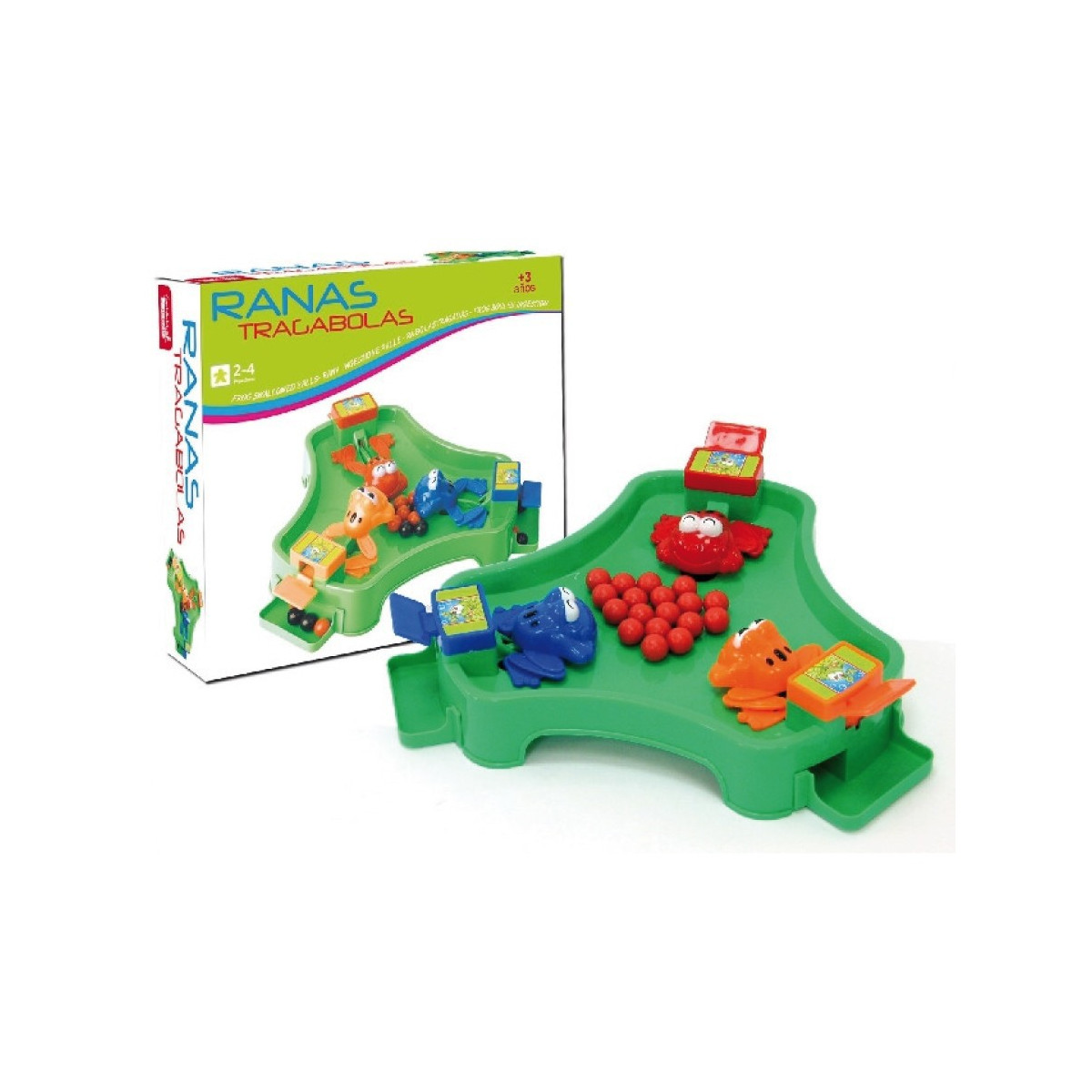 Juego de mesa ranas tragabolas