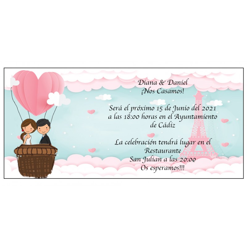 Invitaciones De Boda Torre Eiffel Invitaciones De Boda Torre Eiffel