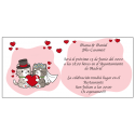 Invitaciones para bodas gatos