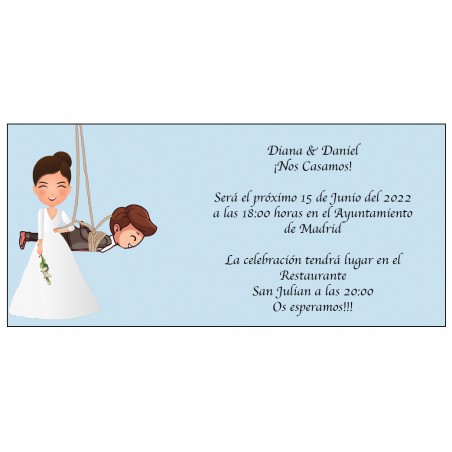 invitacion original boda