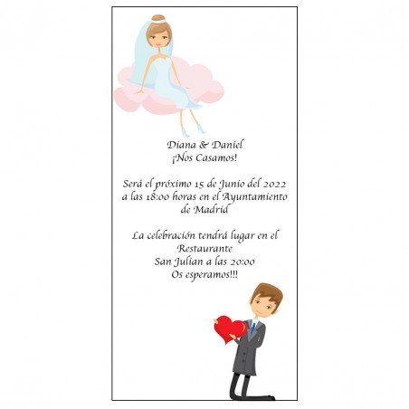 invitacion original boda