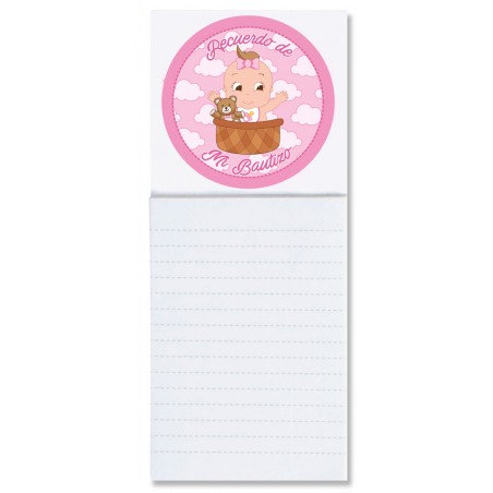 Libreta Con Imán Para Bautizo