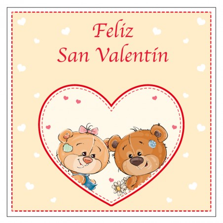 adhesivo redondo san valentín