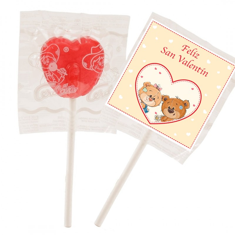 Piruletas Para San Valentín Forma Corazón Piruletas Para San Valentín Forma Corazón