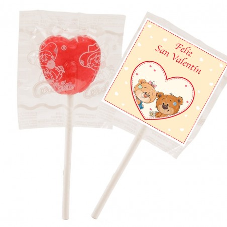 Piruletas Para San Valentín Forma Corazón