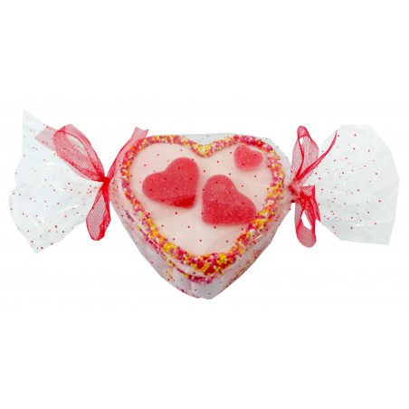 Tarta de chuches con forma de corazón pequeña