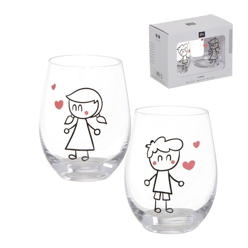 Vasos de vidrio para regalar