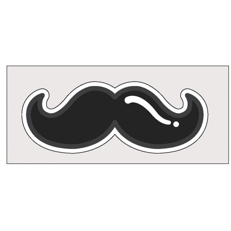 Etiqueta bigote Etiqueta bigote