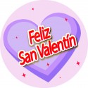 Adhesivo Redondo Para San Valentín