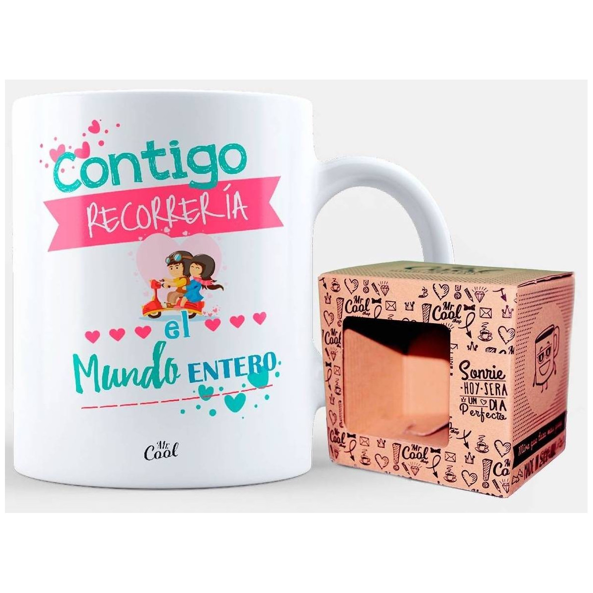 Taza contigo recorrería el mundo entero