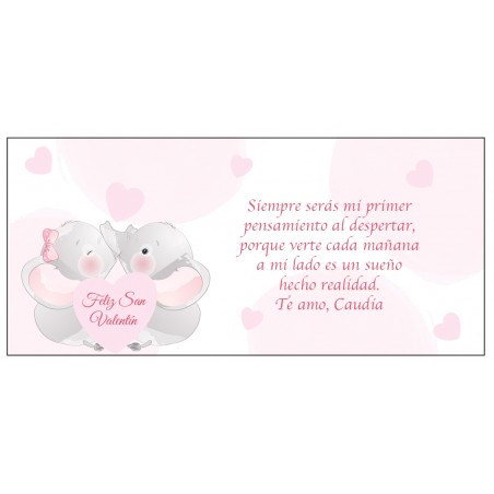 Tarjeta romántica san valentín