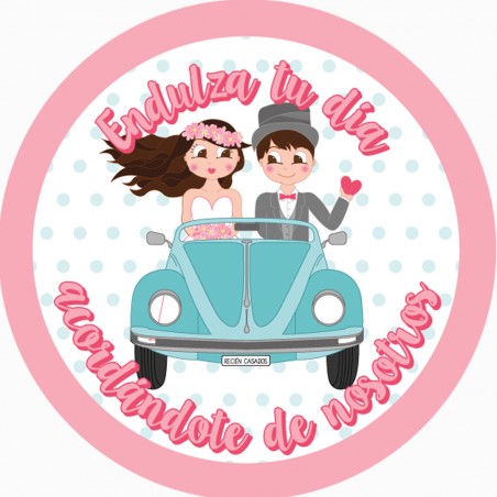 tarjeta boda adhesivo