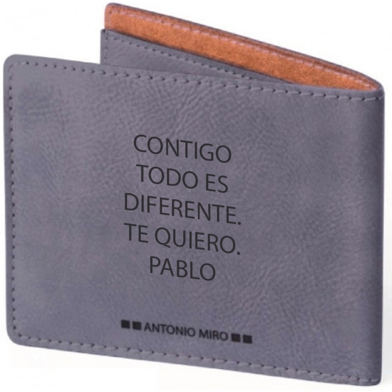 Cartera de hombre personalizada