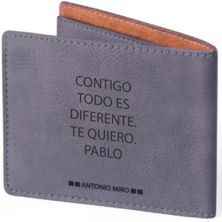 Cartera de hombre personalizada