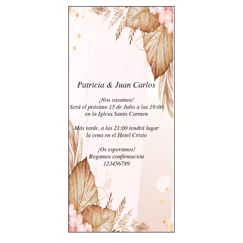 Invitaciones De Boda Otoñales Invitaciones De Boda Otoñales