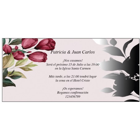 Invitaciones De Boda Bonitas Con Flores