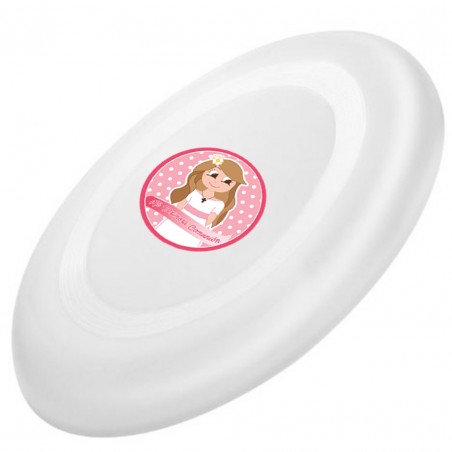 Frisbee Blanco Para Niños Con Adhesivo Comunión