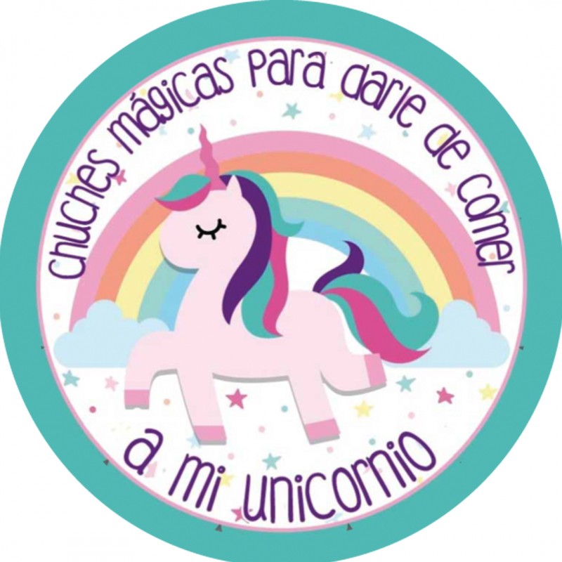 Pegatinas personalizadas de cumpleaños de unicornio Etiquetas de