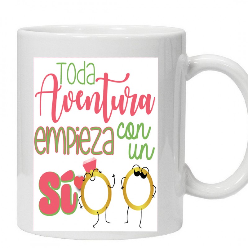 Tazas con frases para bodas