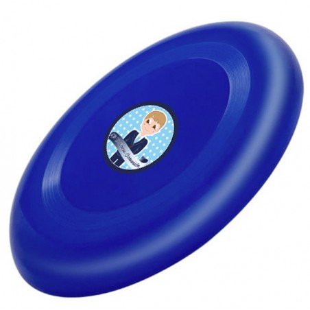 Frisbee Azul Para Niños Con Adhesivo Comunión