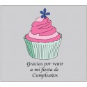 Adhesivo Agradecimiento Cumpleaños