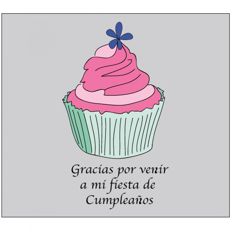 Adhesivo Agradecimiento Cumpleaños Adhesivo Agradecimiento Cumpleaños