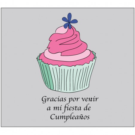 Adhesivo Agradecimiento Cumpleaños