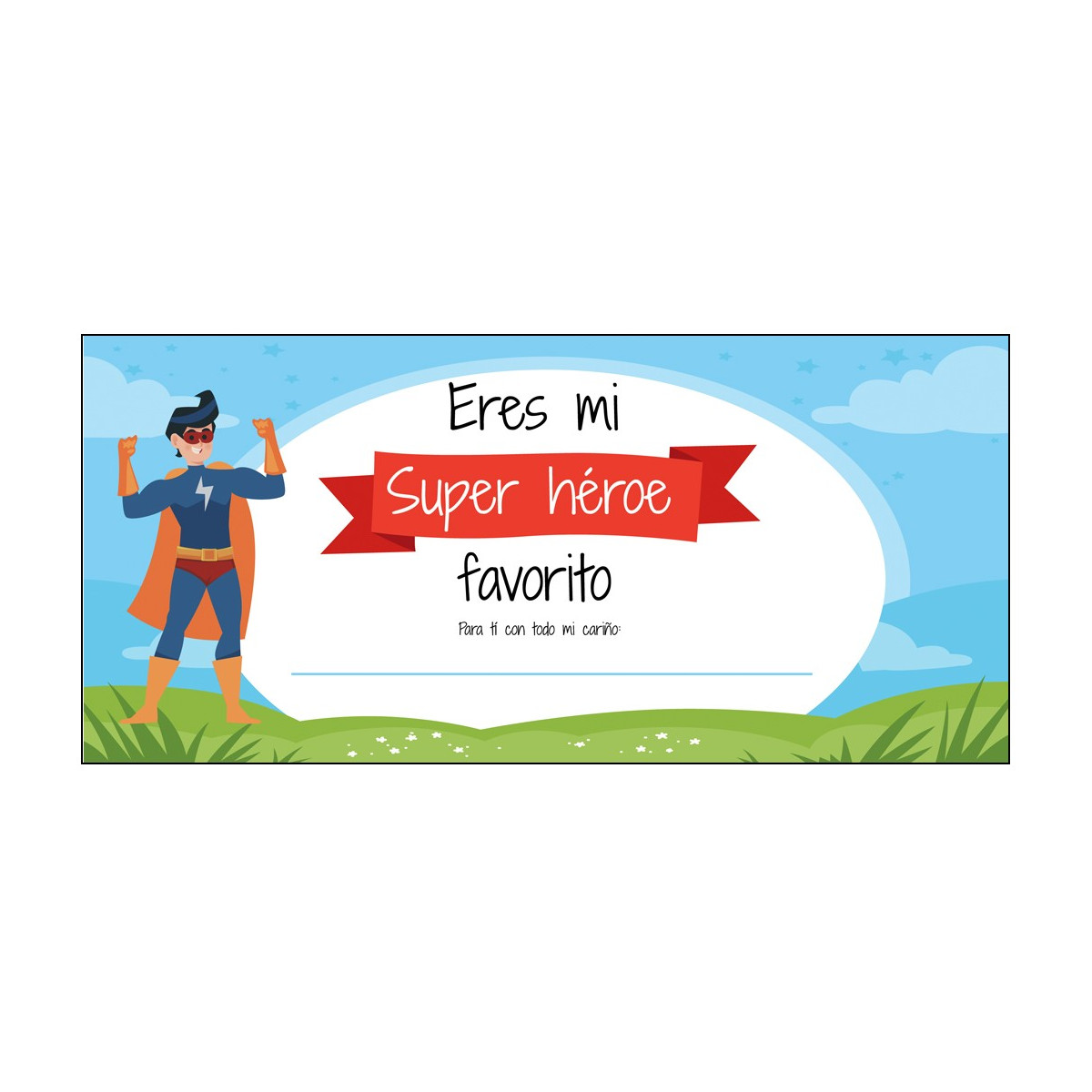 Tarjeta felicitación día del padre