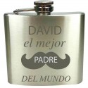 Petaca Grabada Con Láser Personalizada Para El Día Del Padre