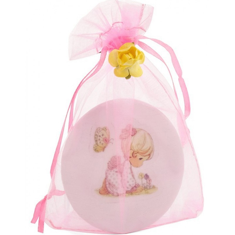 Espejo Con Adhesivo Niña Presentado En Bolsa De Organza Espejo Con Adhesivo Niña Presentado En Bolsa De Organza