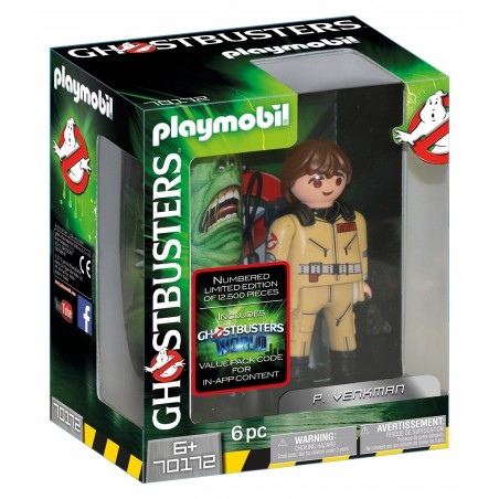 Figura de playmobil p. venkman coleccionable 15cm