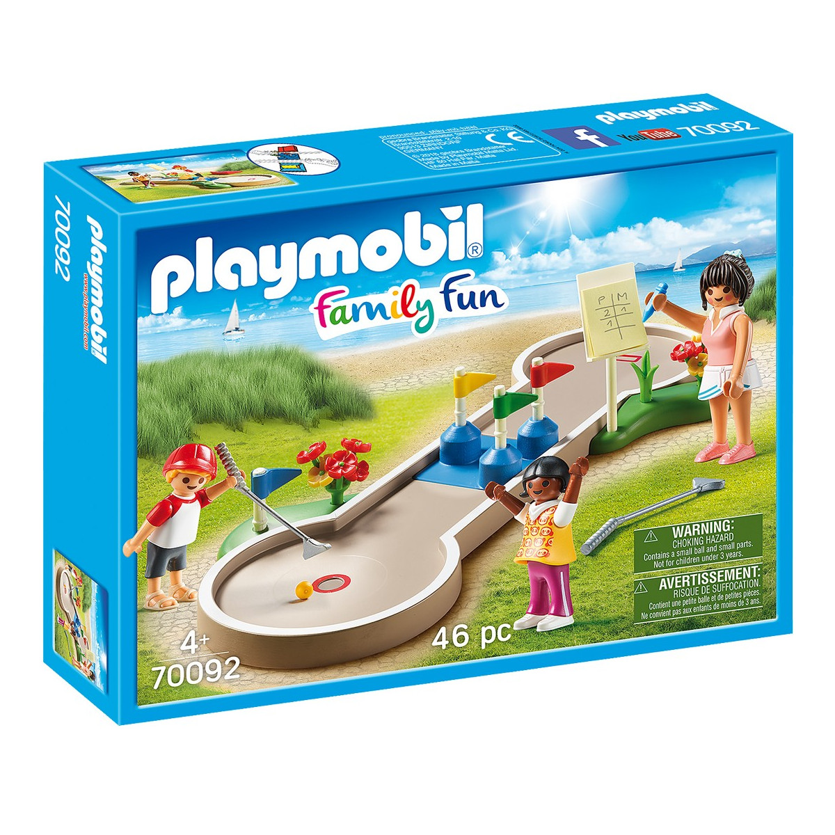 Playmobil mini golf con accesorios en caja de 46 piezas
