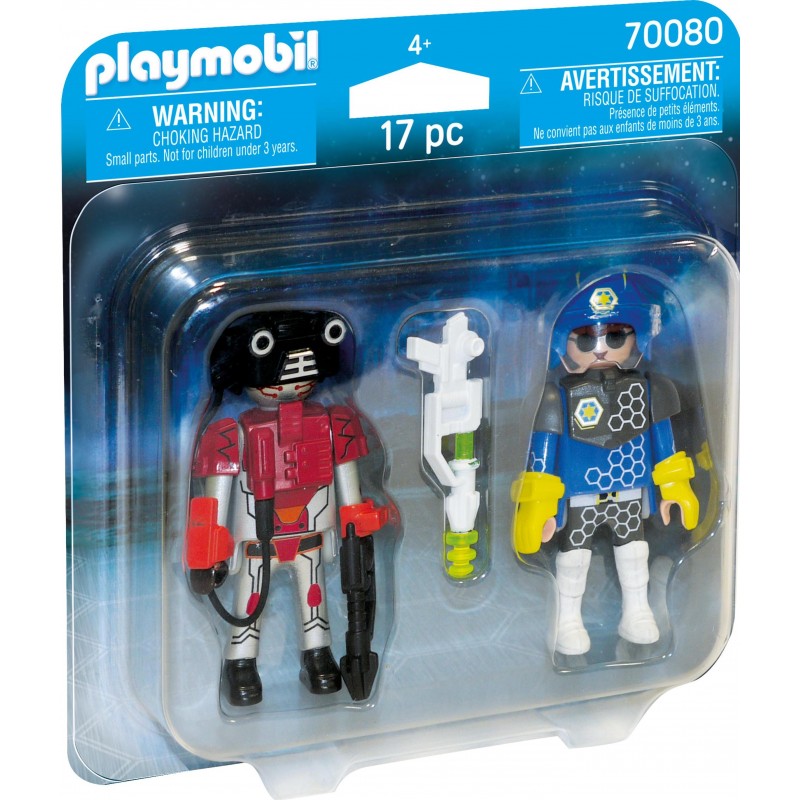Pack Policía Del Espacio y Ladrón de Playmobil