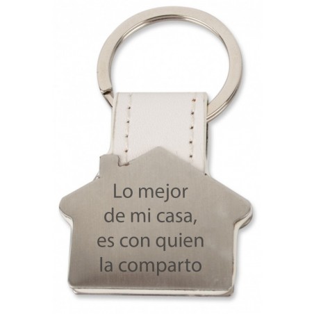 Llavero Casa Grabado Con Nombre O Frase