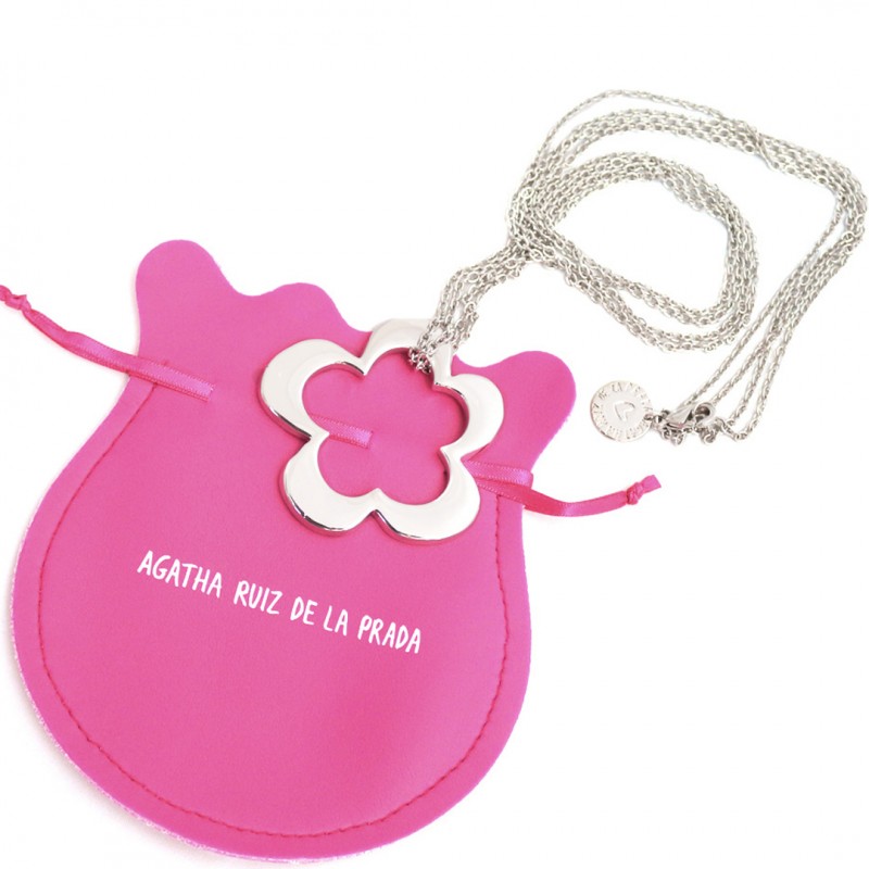 Collar margaret de ágatha ruíz de la prada presentado en funda rosa