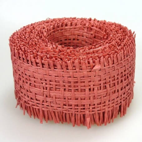 Rollo de Cinta Rejilla Para Decorar Granate.