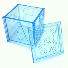 Caja Plástico para Regalos de Bautizo