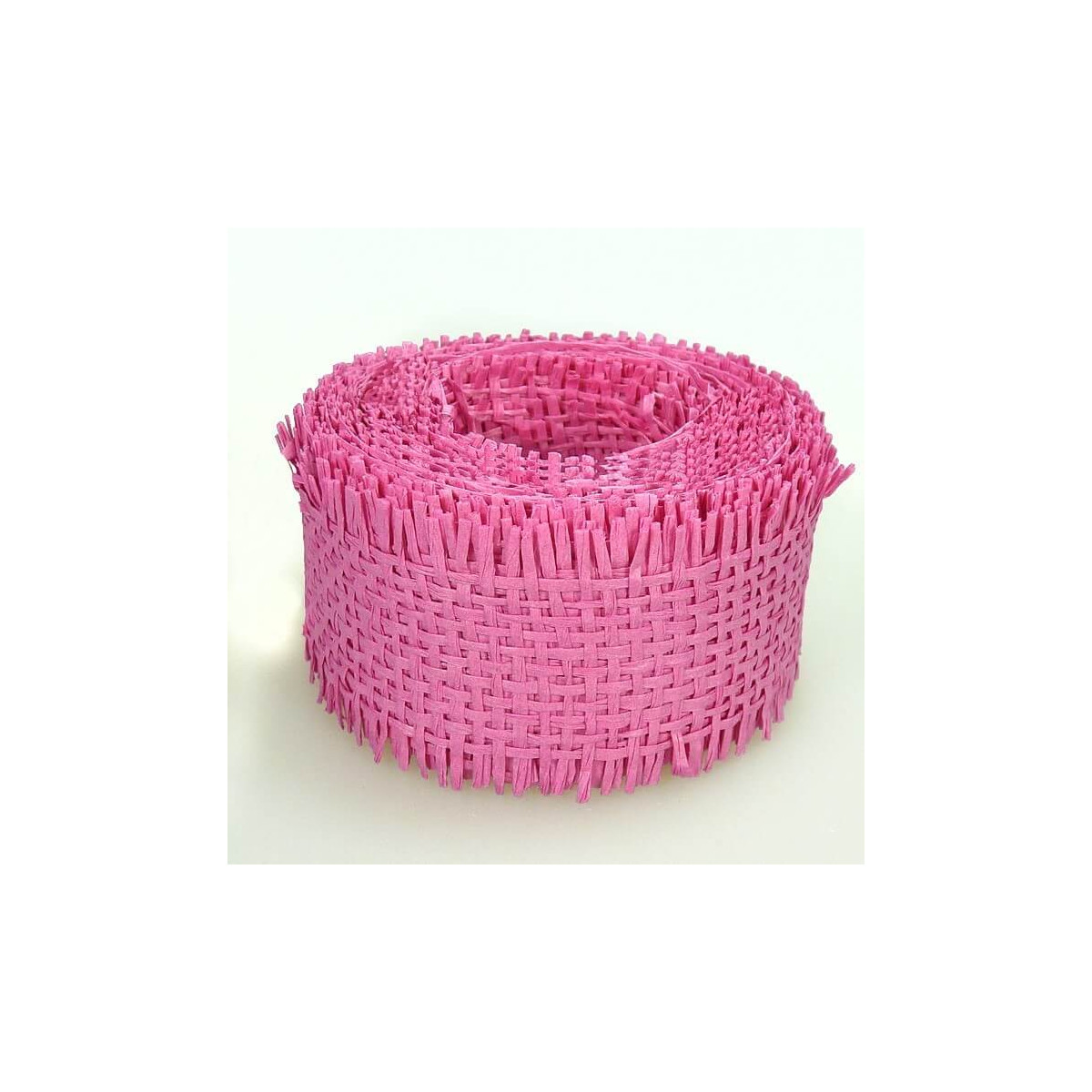 Rollo de cintas para lazos fucsia
