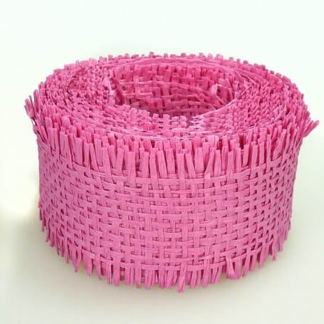 Rollo de cintas para lazos fucsia