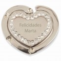 Cuelgabolsos corazón personalizado para regalo