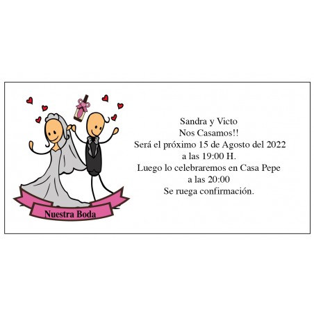 invitacion original boda