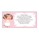 Invitación Personalizada Comunión Niña Raquel