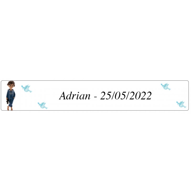 Adhesivo Primera Comunión Niño Adrian Adhesivo Primera Comunión Niño Adrian