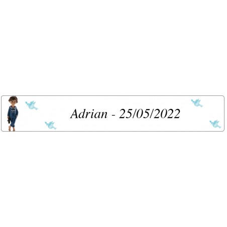 Adhesivo Primera Comunión Niño Adrian