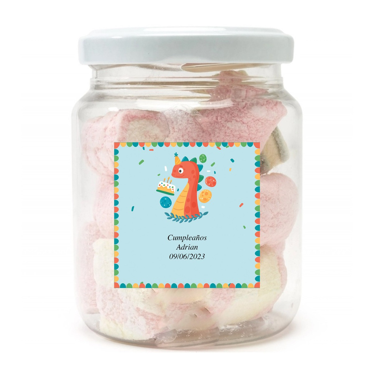 Tarro de nubes personalizado para cumpleaños